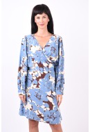 Dress Vero Moda Curve Vmcbrita Berta Short Wrap Chocolate Fondant Berta